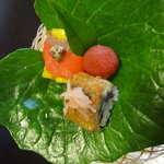 天毬 - 菜々（穴子小袖寿司、蜀黍チーズサーモン巻き、山桃蜜煮）