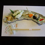 天毬 - 組肴（鰻雲流焼き）