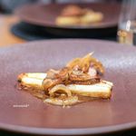 ristorante misola - イタリア産ホワイトアスパラガスのソテー、 豚のレバー、玉ねぎ