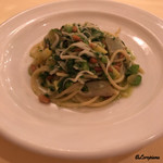 デリツィオーゾ フィレンツェ - 白魚､松の実､野沢菜､じゃがいものスパゲッティ