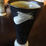 天毬 - 食後の”冷たい烏龍茶”器は益子ではなく信楽でした。。。