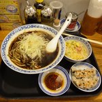 中国ラーメン 揚州商人 - 週替わりラーメンＢセット（黒酢ラーメン）750円