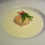 キュイジーヌ[s] ミッシェル・トロワグロ - ラングスティーヌ 日向夏のナージュ セロリと絹さや