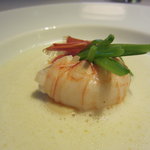 キュイジーヌ[s] ミッシェル・トロワグロ - ラングスティーヌ 日向夏のナージュ セロリと絹さや