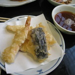 Fusou - 櫻定食の天ぷらの1回目