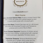 The Blue Train - Menu（Main Course）