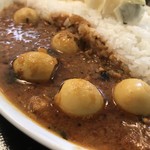 辛口飯屋 森元 - うずら玉子のチキンキーマ