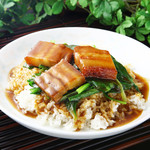 103. Rice with pork belly sauce, 104. Porridge Century egg