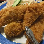 ひでちゃん鮨 - ひれかつと、エビフライ