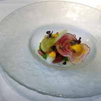 リストランテ･ヒロ チェントロ 丸ビル店 - 季節の冷前菜
                富山県産ホタルイカと初夏野菜　青トマトのジュレ