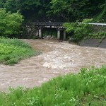 日本一うまいところてん - 雨で増水の川