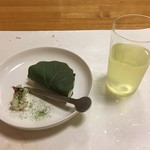 鰻はし本 - 柏餅と一保堂のお茶