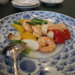 馨林 - 海老と季節野菜の炒め