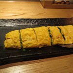 鉄板料理専門店 侘家三昧 - 九条葱の鉄板だしまき