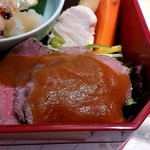 那須高原の食卓　なすの屋 銀座 - 栃木県産黒牛のローストビーフ