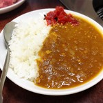 ほどり・焼肉冷麺 - トントロ挽肉カレー(激辛)