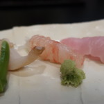 京かのこ - のどぐろ、ぼたん海老、本みる貝