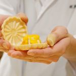 銀座 しのはら - フォアグラとマンゴーの最中