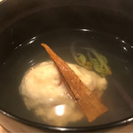 はらまさ - 海老しんじょう、バチコ、わらびのお椀