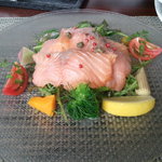 グランファミーユ・シェ松尾 - スモークサーモンサラダ　ランチ　1680円