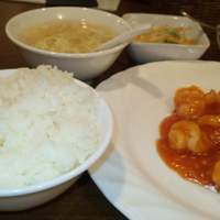 全家福 新館 - 海老チリ定食