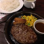 ガスト - ハンバーグステーキ+ Aドリンクセット948円