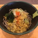 六花 たべりゃんせ - 冷したぬきそば(¥380)大盛無料