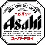 Asahi Super Dry draft beer mug