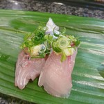 千石寿司 - 真アジ握り