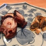 鮨 奈可久 星野 - 煮ダコ 赤貝ヒモ