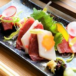 熊本馬刺と純米酒 櫻