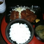 産直鮮魚と日本酒 Uo魚 - 味噌チキンカツ定食 700円