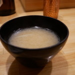 墨や - 〆の味噌汁