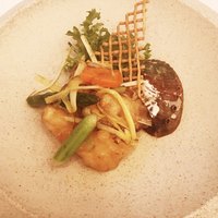 中国料理 春蘭門 - 伊勢海老・蝦夷鮑と黄ニラのあっさり炒め