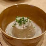 波へい - 大根ホワイト ゴルゴンゾーラとピエダングロウのチーズソースで