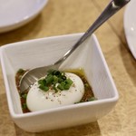 波へい - みそたまご トリュフ香る八丁味噌とポルチーニのソース