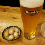 燻製バル けむりば - ハイネケン生大600円