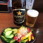 Shimonyanampachi - 浅漬2点盛り&瓶ビール