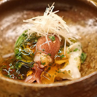 ふしきの - 蛍烏賊とハナビラ茸の土佐酢ジュレがけ