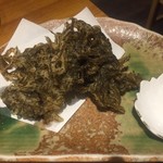 鶏魚酒場 炭治郎 - もずくの天ぷら