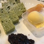 CAFE 森乃談話室 - 抹茶のシフォンケーキ