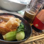 きみや - 厚揚げとチンゲン菜_2018/04/29