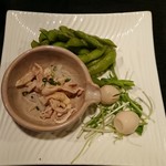 串揚 牛モツ 御馳屋 - つまみ盛り合わせ