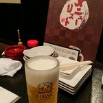 串揚 牛モツ 御馳屋 - ビール