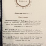 The Blue Train - メニュー（Main Course）