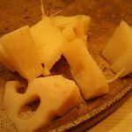 寿司処 しん - 口直し ガリ(レンコン) 2018年05月