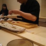 寿司処 しん - 板場の一例 2018年05月