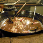 Kushiyamotsuya - デカイ煮込み鍋