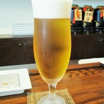 旬彩 天ぷら 心来(しんら） - ここで 2杯目の 生ビール。　　　　　2018.05.01