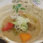 天ちら・蕎麦 あ.まると - 牛モツ煮込み